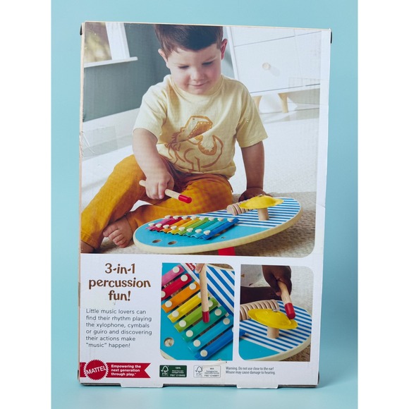 Fisher-Price Mini Band Wooden Percussion Instrument Music Xylophone Table 24M+ - Picture 2 of 3